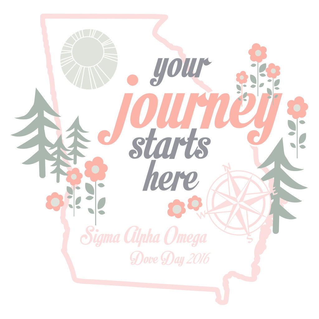 Sigma Alpha Omega Floral Bid Day Design