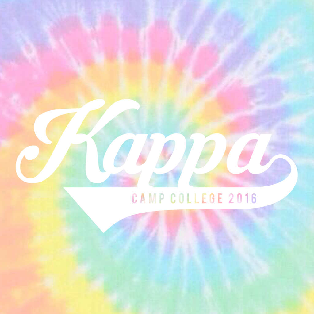 Kappa Tie Dye Bid Day Design