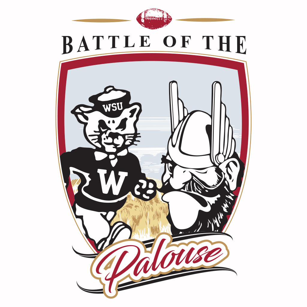 Battle of the Palouse Vintage Mascots Design