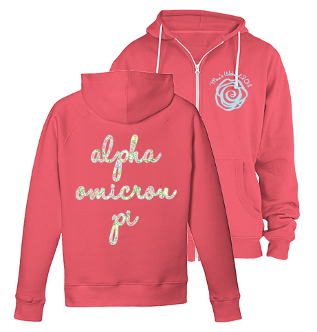 Alpha Omicron Pi Lilly Mom's Weekend Zip Up