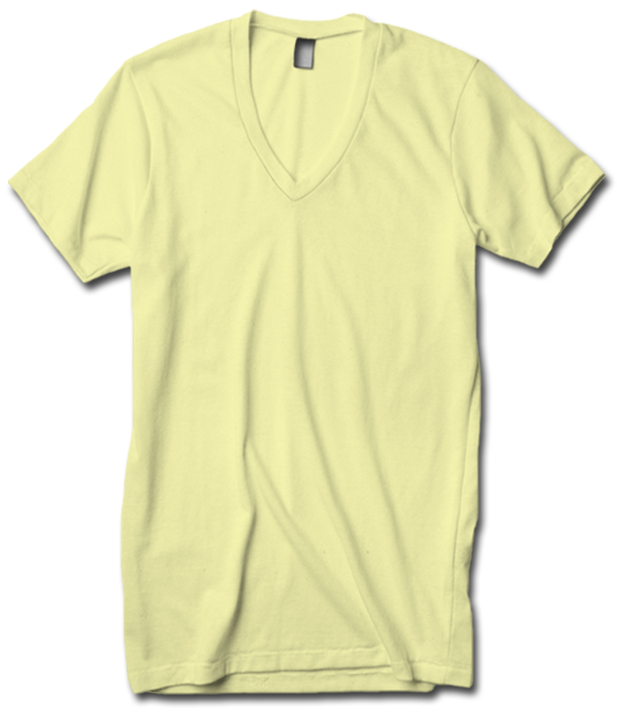 American Apparel 2456 Unisex V-Neck (Available in 24 Colors)