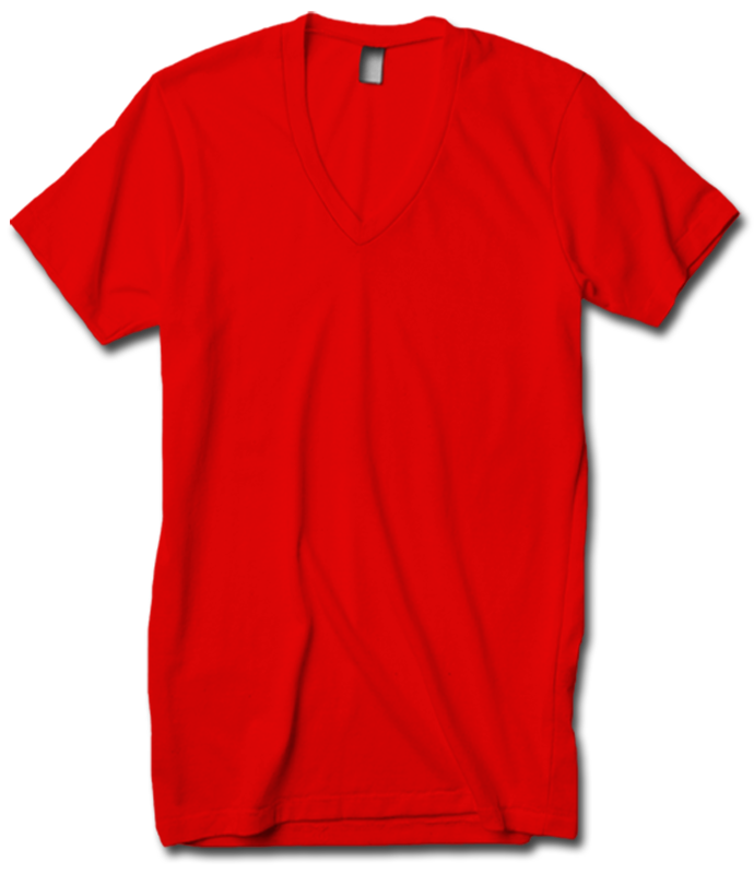 American Apparel 2456 Unisex V-Neck (Available in 24 Colors)