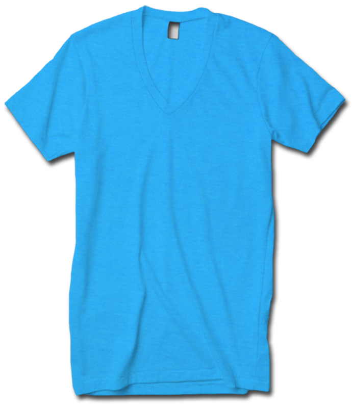 American Apparel BB456 Poly Cotton Short Sleeve V Neck