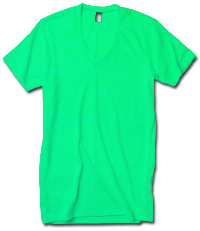 American Apparel BB456 Poly Cotton Short Sleeve V Neck
