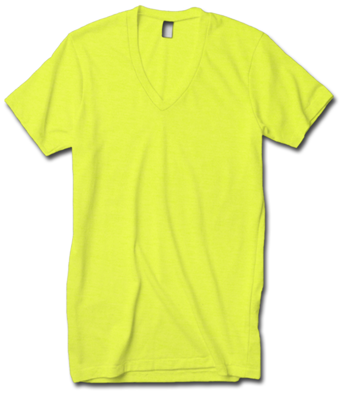 American Apparel BB456 Poly Cotton Short Sleeve V Neck