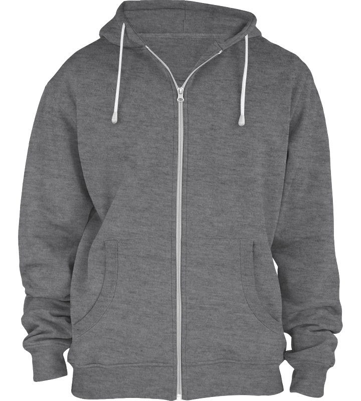 American Apparel MT497 Salt and Pepper Zip Hoodie