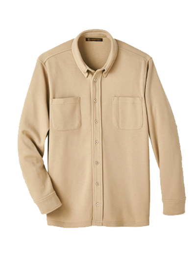 Harriton Adult StainBloc™ Pique Fleece Shirt-Jacket