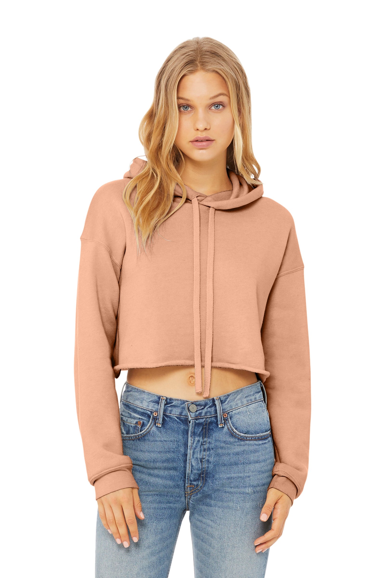 BELLA+CANVAS ® Women’s Sponge Fleece Cropped Fleece Hoodie