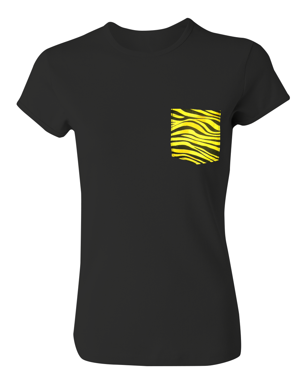 Yellow Zebra Custom Pocket