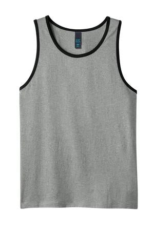 District Young Mens Cotton Ringer Tank