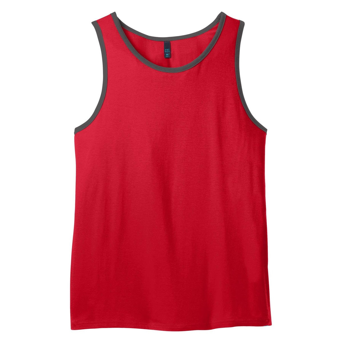 District Young Mens Cotton Ringer Tank