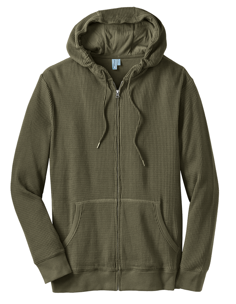 District Heavyweight Thermal Full-Zip Hoodie
