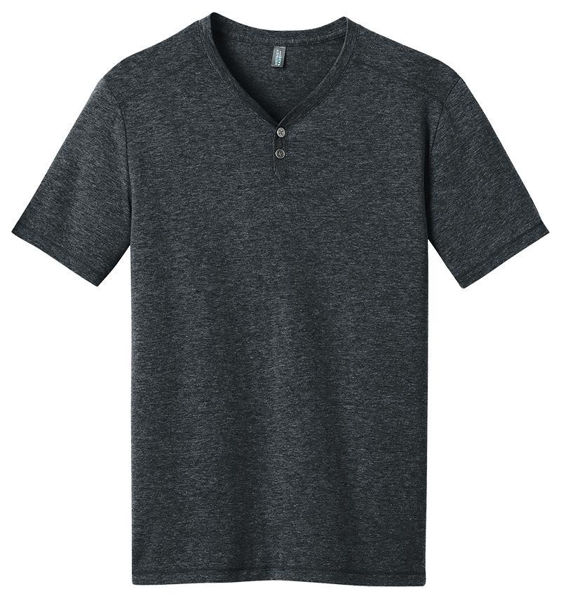 District DM342 Tri-Blend Henley Tee