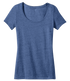 District DM471 Ladies Textured Scoop Tee