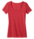 District DM471 Ladies Textured Scoop Tee