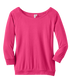 District DM482 Ladies Modal 3/4 Sleeve Raglan