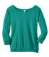 District DM482 Ladies Modal 3/4 Sleeve Raglan