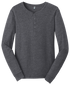 District DT1401 Gravel Long Sleeve Henley Tee