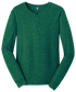 District DT1401 Gravel Long Sleeve Henley Tee