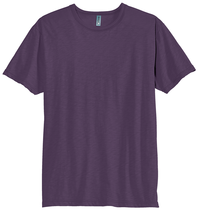 District DT140 Young Mens Slub Crew Neck Tee