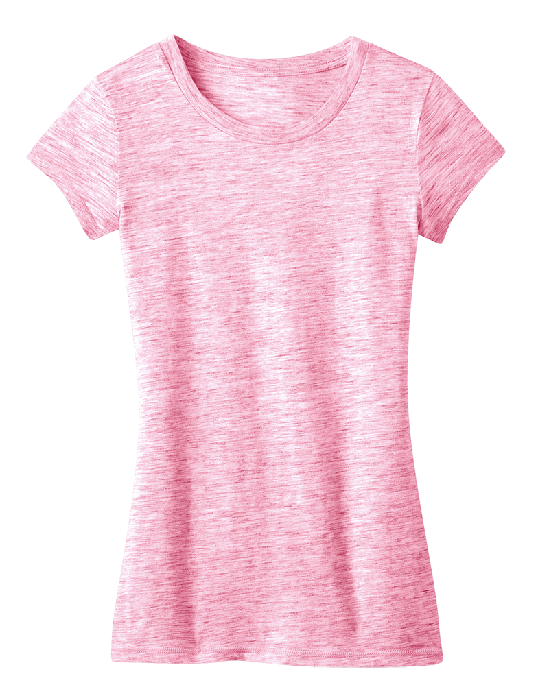 District DT2001 Juniors Extreme Heather Cap Sleeve Tee