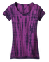District DT2300 Juniors Tie-Dye Girly Tee