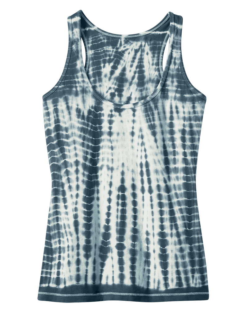 District DT2301 Juniors Tie-Dye Racerback Tank
