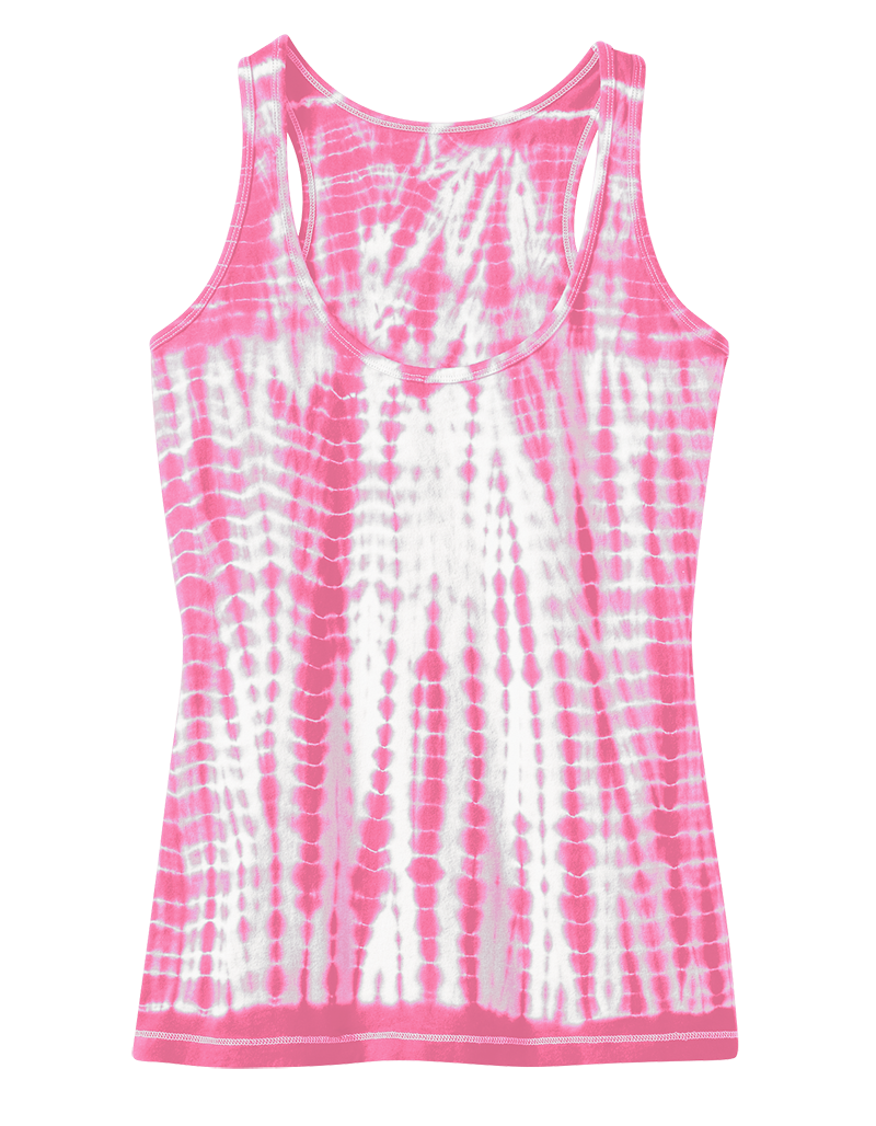 District DT2301 Juniors Tie-Dye Racerback Tank