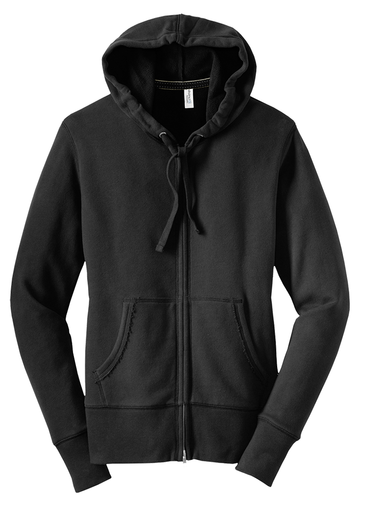 District Juniors Vintage French Terry Full-Zip Hoodie