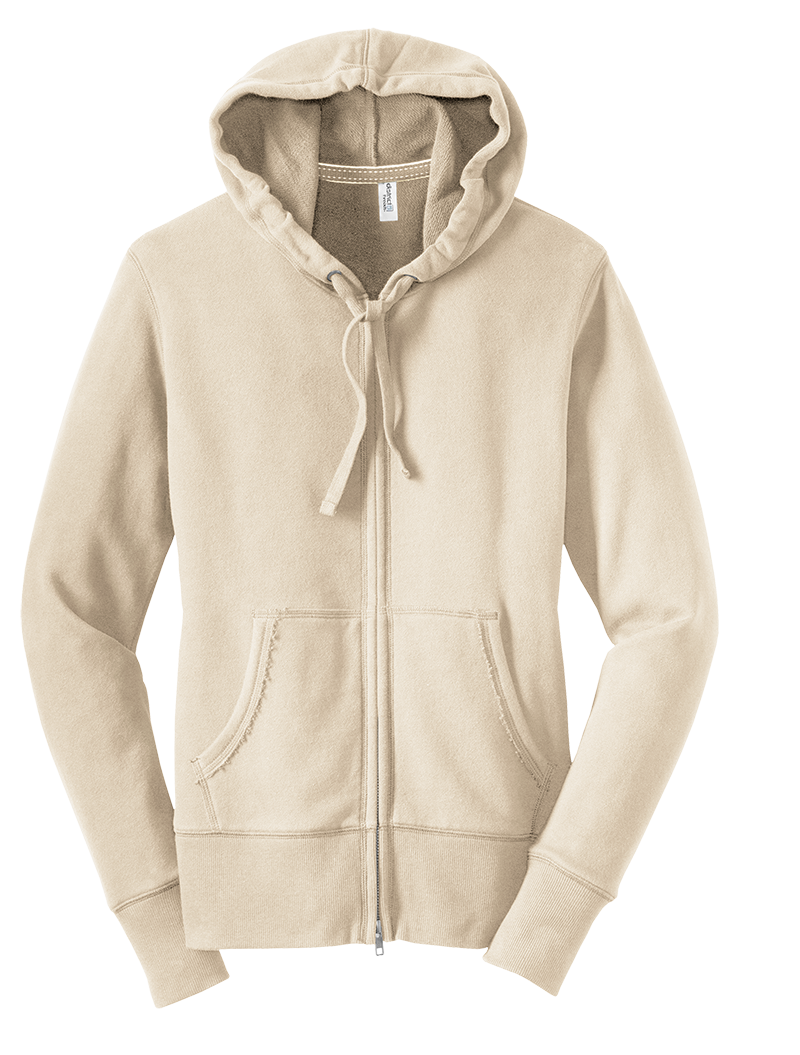 District Juniors Vintage French Terry Full-Zip Hoodie