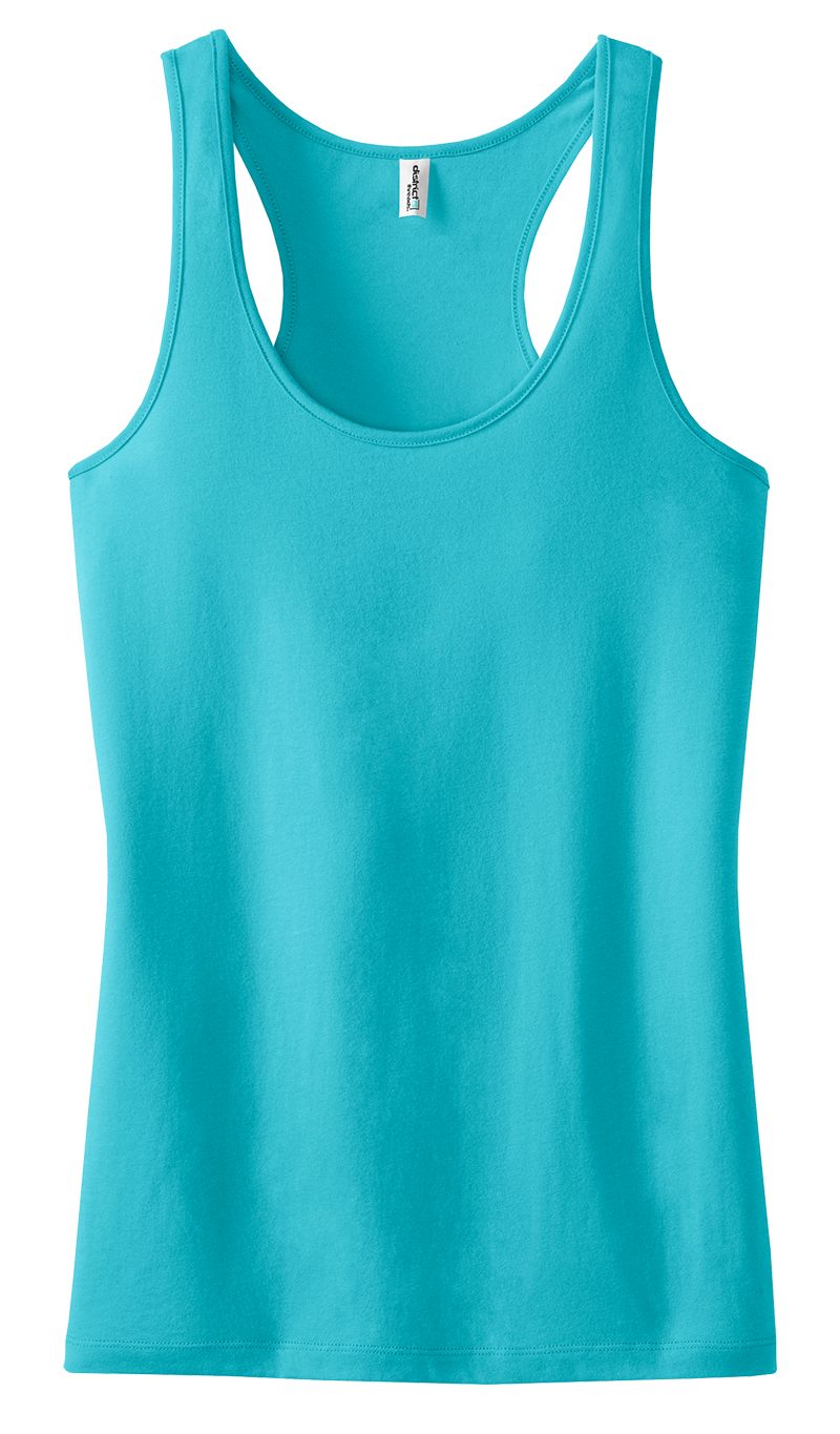 District Threads DT237 Ladies Racerback Tank Top  (Available in 13 colors)