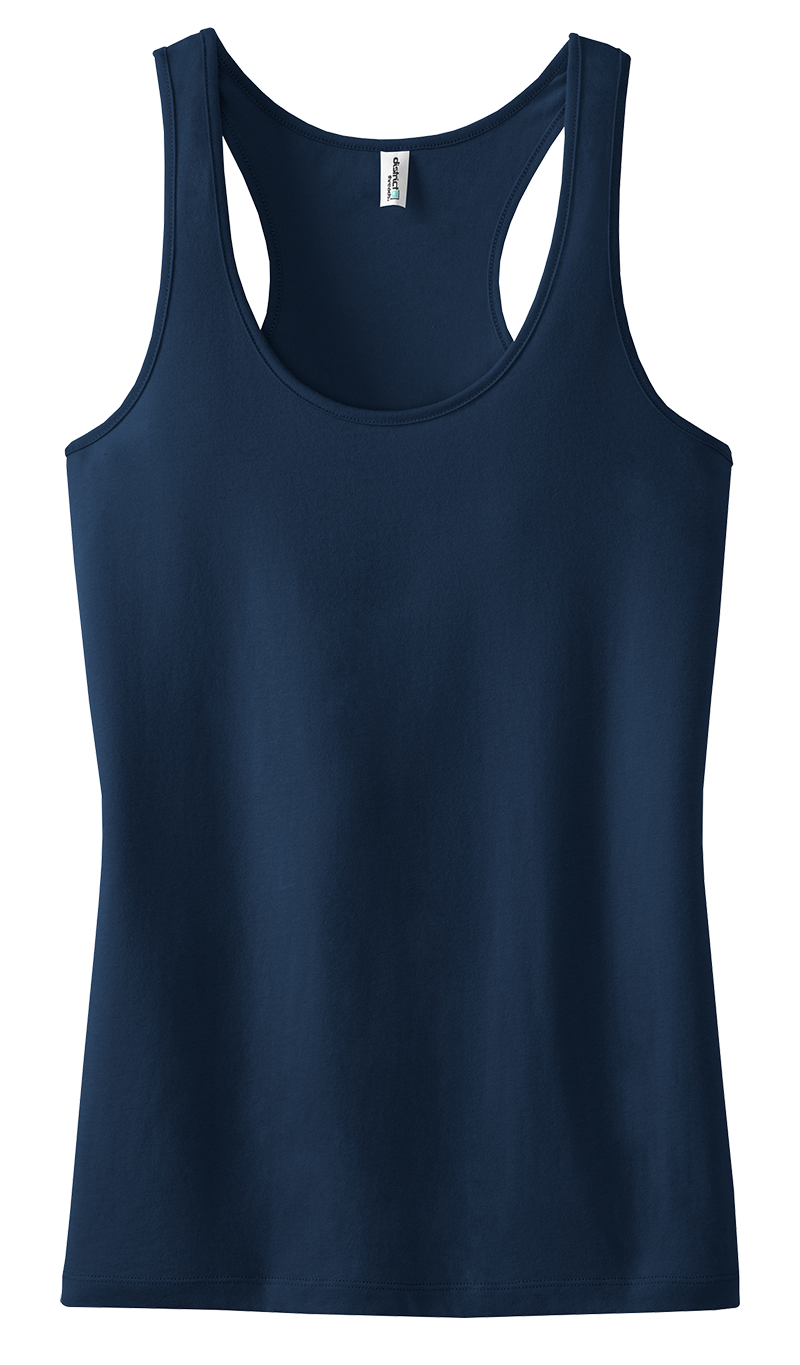 District Threads DT237 Ladies Racerback Tank Top  (Available in 13 colors)