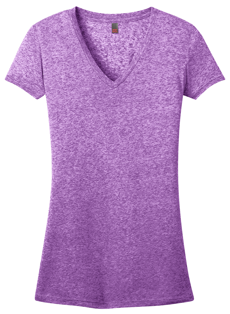 District DT261 Juniors Microburn Cap Sleeve Vee