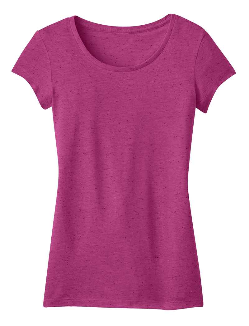 District DT270 Juniors Textured Girly Tee