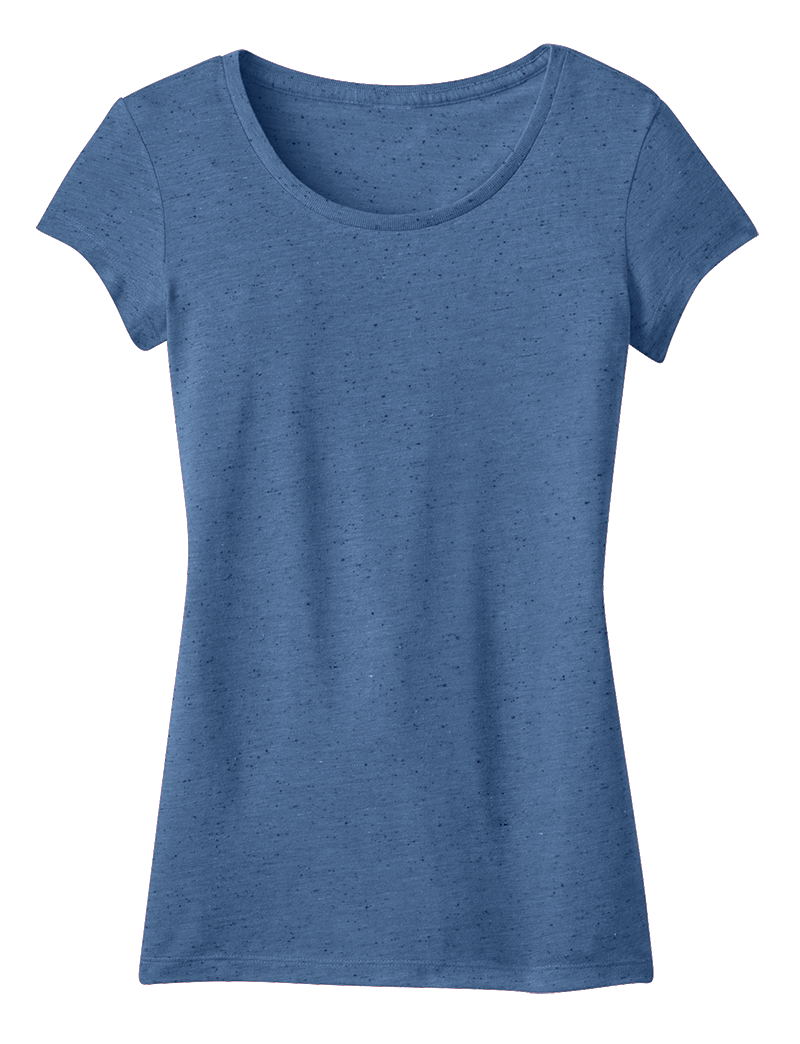 District DT270 Juniors Textured Girly Tee