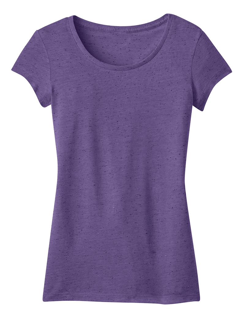 District DT270 Juniors Textured Girly Tee