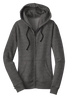 District Juniors Marled Fleece Full-Zip Hoodie