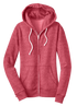 District Juniors Marled Fleece Full-Zip Hoodie