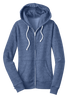 District Juniors Marled Fleece Full-Zip Hoodie