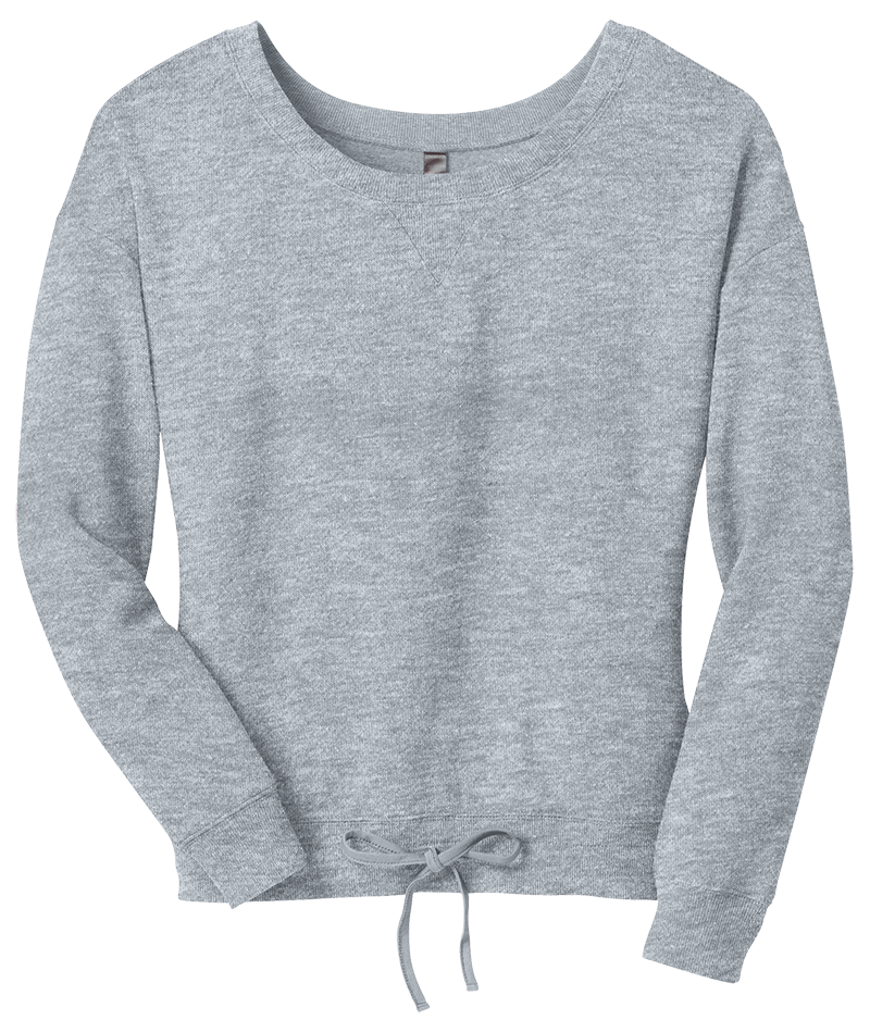District Juniors Core Fleece Wide Neck Pullover