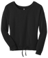 District Juniors Core Fleece Wide Neck Pullover