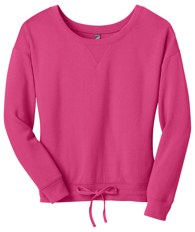 District Juniors Core Fleece Wide Neck Pullover
