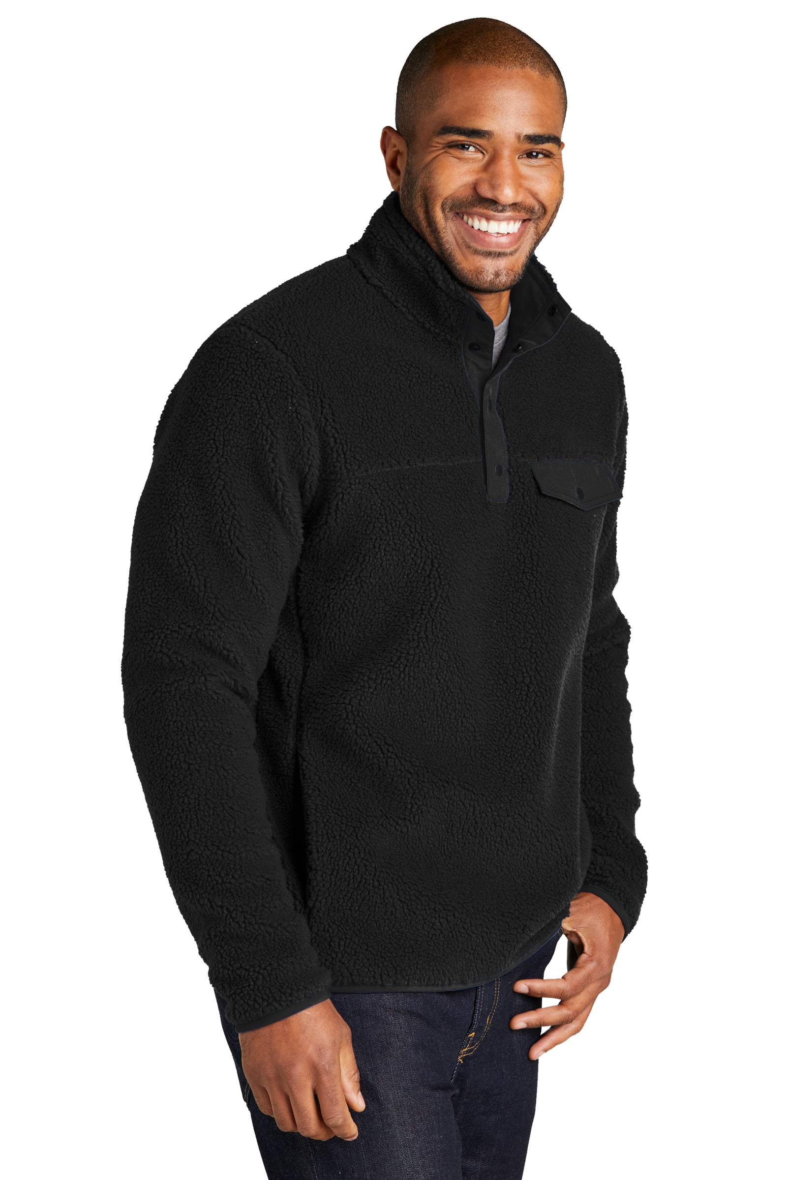 Port Authority® Camp Fleece Snap Pullover