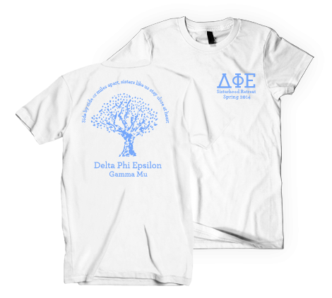 Ferrum College Delta Phi Epsilon Retreat Tree Shirt