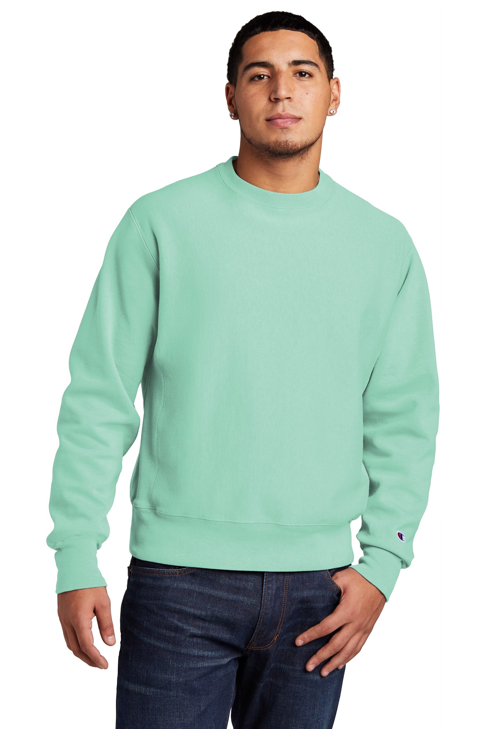 Champion ® Reverse Weave ® Garment-Dyed Crewneck Sweatshirt