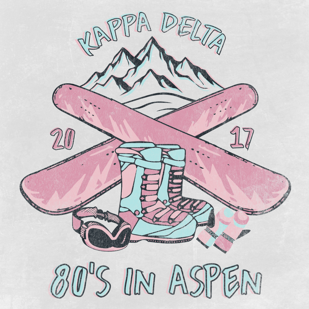 Kappa Delta 80's in Aspen Design