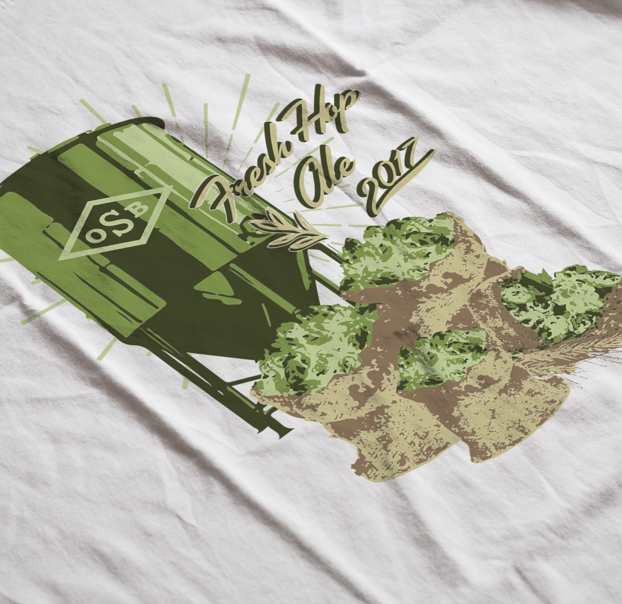 Old Schoolhouse Brewery Fresh Hop Retro Design