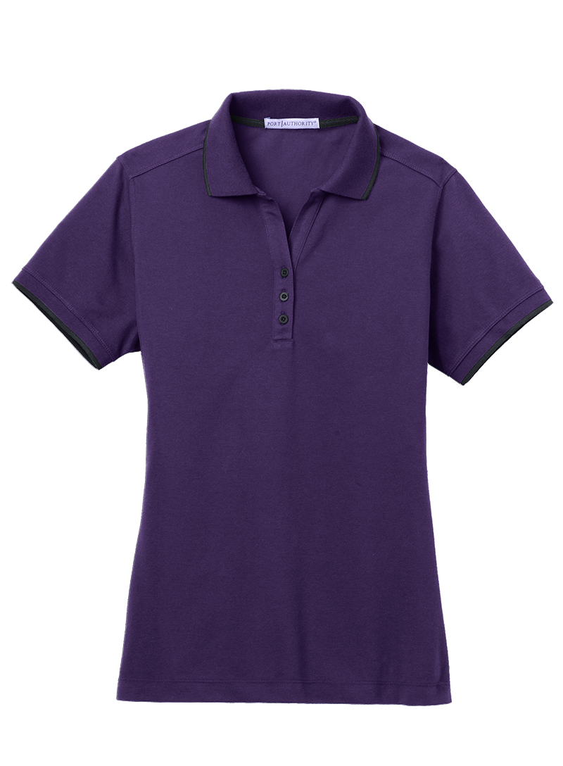 Port Authority Ladies Tipped Polo