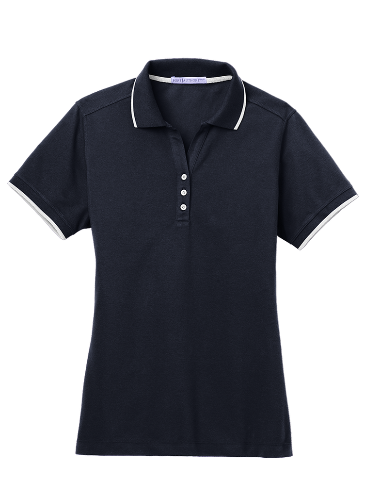 Port Authority Ladies Tipped Polo