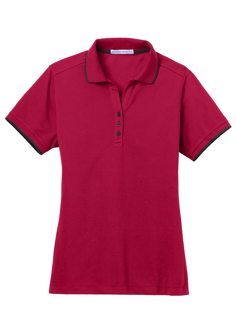 Port Authority Ladies Tipped Polo